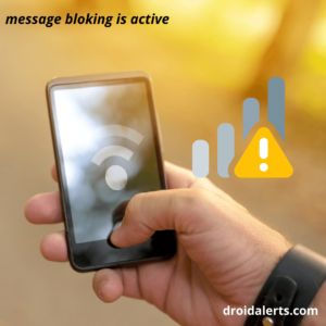 message bloking is active