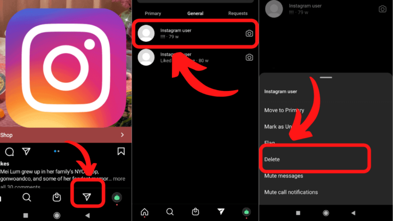 How to delete messages on Instagram from both sides?